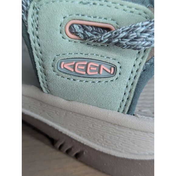 NWOB Keen Whisper Light Green Peach Waterproof Sandals Womens 10 Hiking Trail - Picture 7 of 9